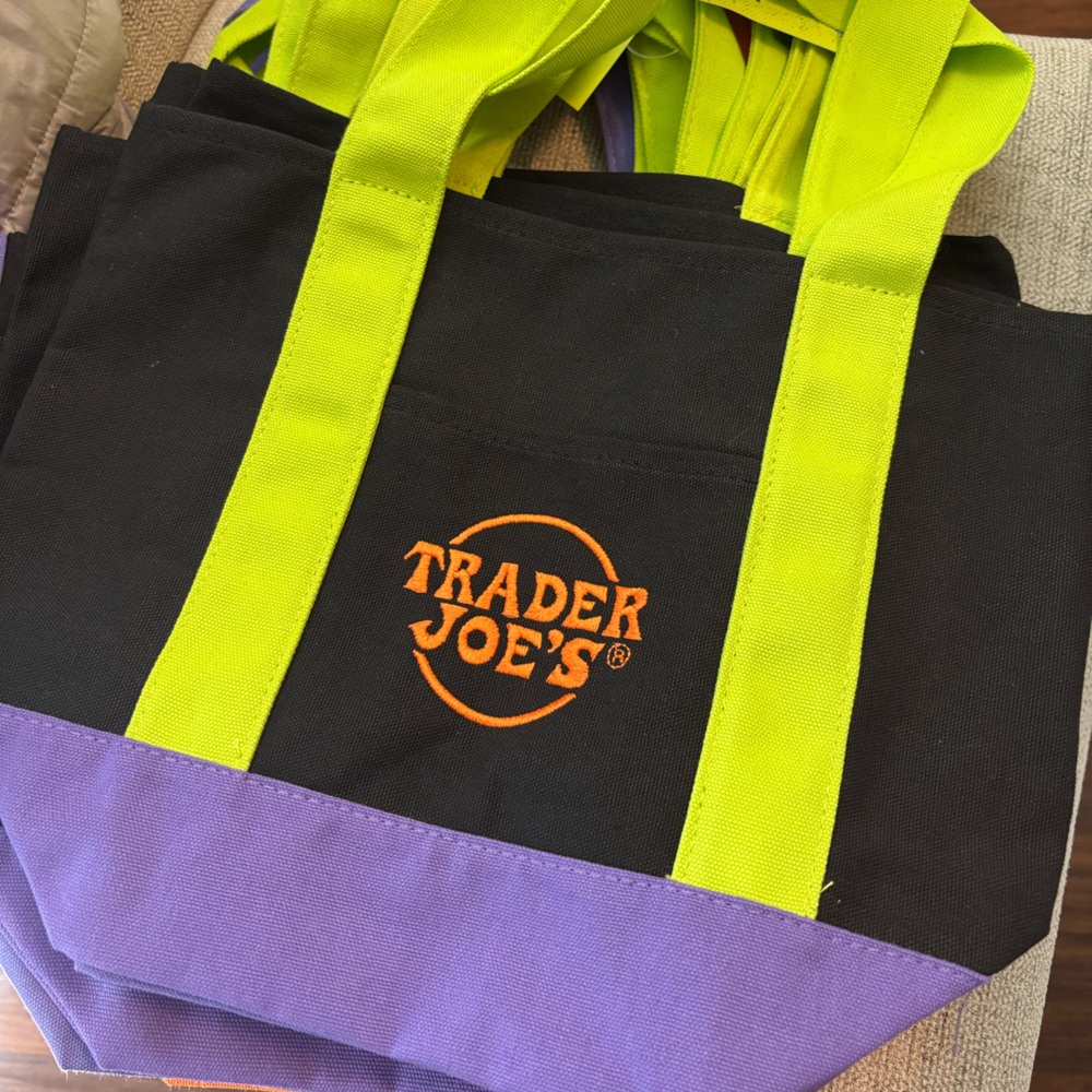 Black and Purple Tote Bag